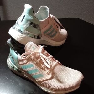 Adidas Pastel Pink and Mint Running Shoes